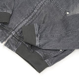 ファー脱着デニムパーカー (BLACK)