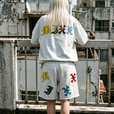 ORマルチカラー相良刺繍S/PT(WHITE)