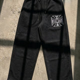 IC ストーンバレルスウェットパンツ (BLACK)