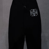 IC ストーンバレルスウェットパンツ (BLACK)